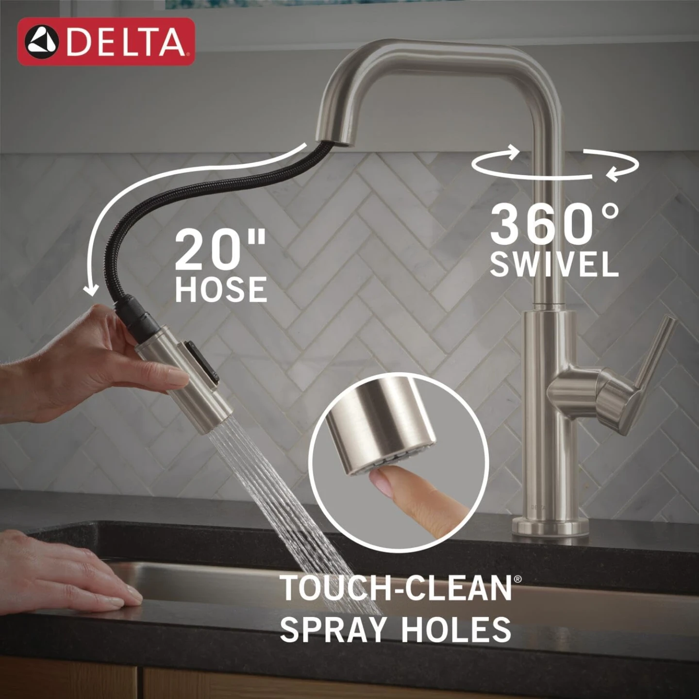 Brand New Delta Nicoli Kitchen Faucet For Sale - photo 3
