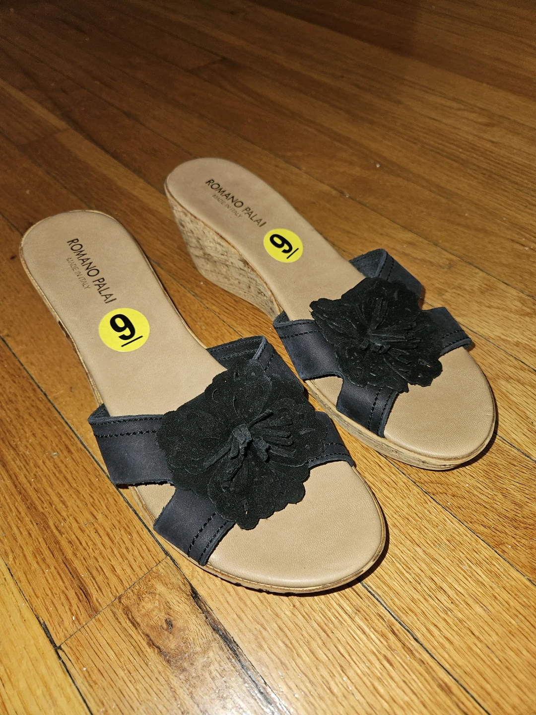Romano Palai Women's Wedge Sandals Size 9 Black - photo 3