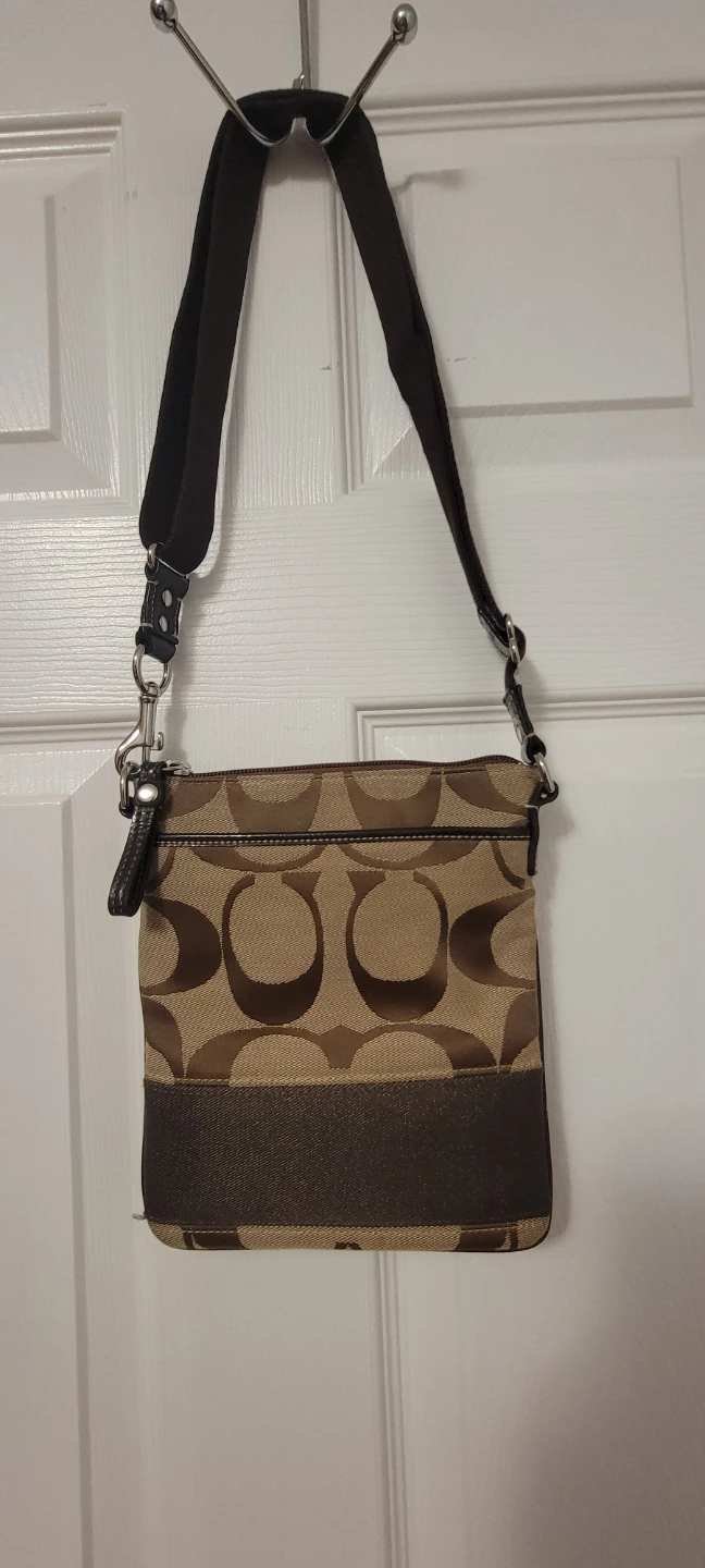 Coach Signature Pattern Crossbody Bag