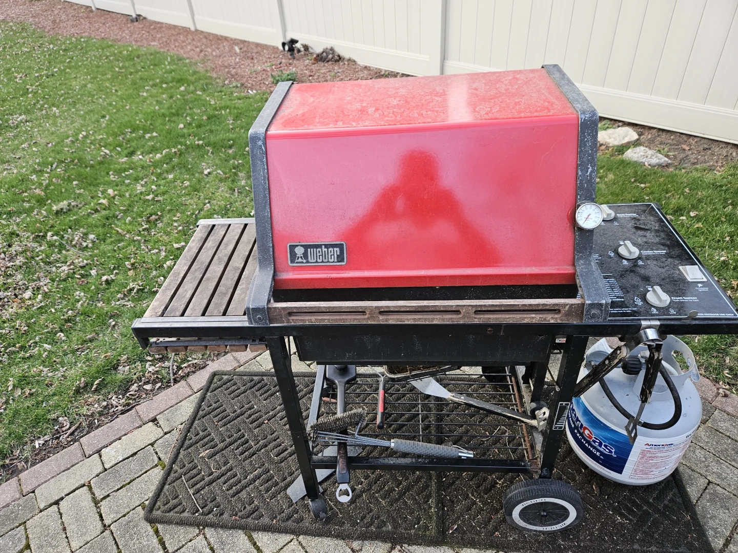 Weber Red Propane Grill