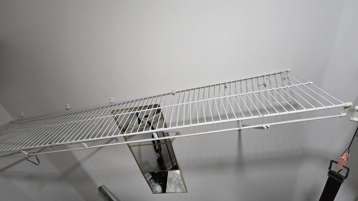 White Wire Shelving Units - photo 5
