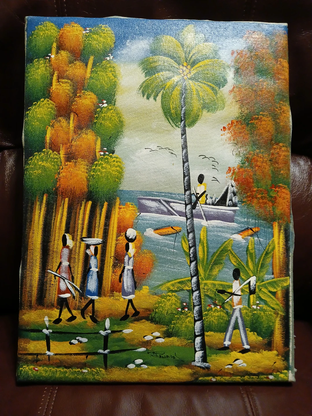 Framed Original Folk Art Painting - photo 2