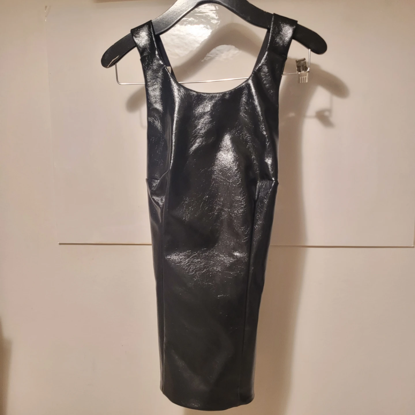 Zara Black Faux Leather Top S - photo 5