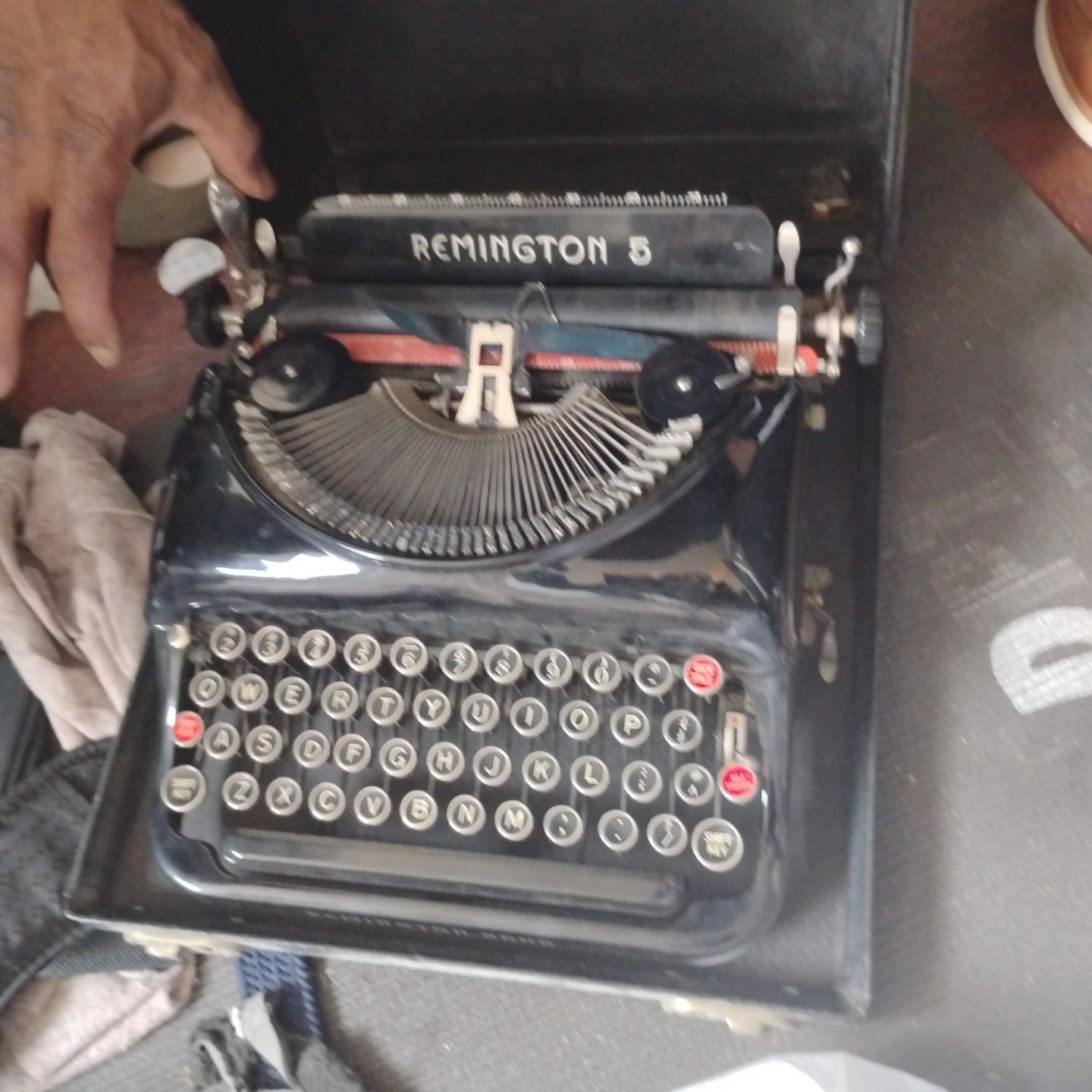 Remington No. 5 Typewriter with Case