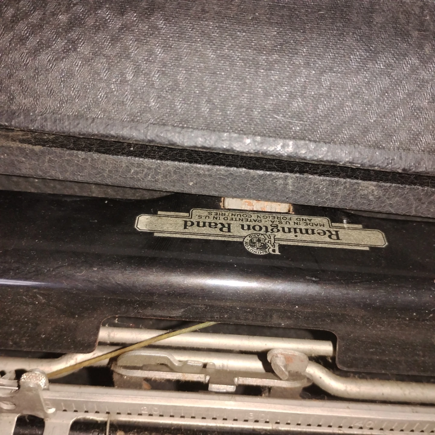Remington No. 5 Typewriter with Case - photo 3