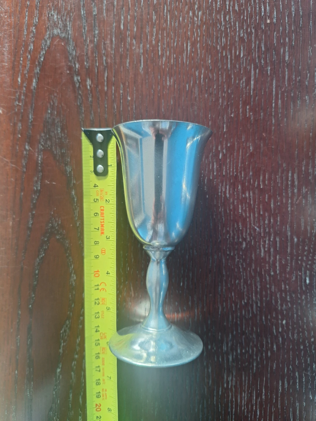 Set of 7 vintage pewter goblets - photo 5