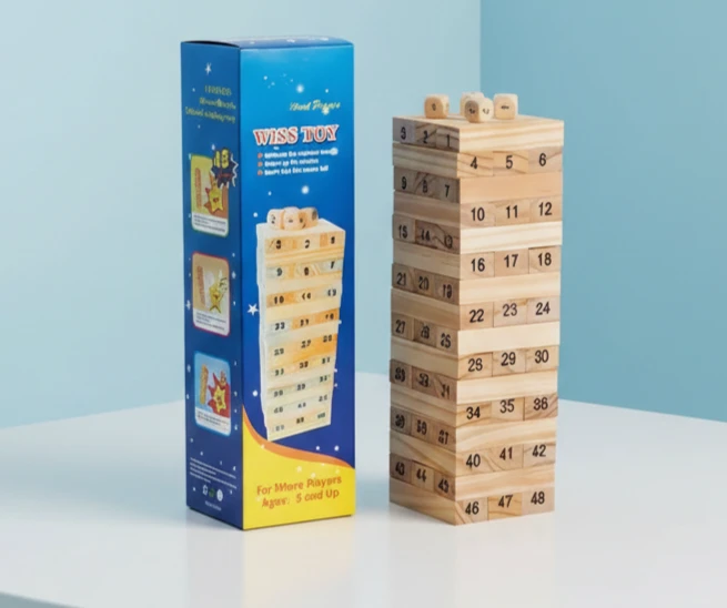 JENGA 54 Piece Wooden Tumbling Tower Game