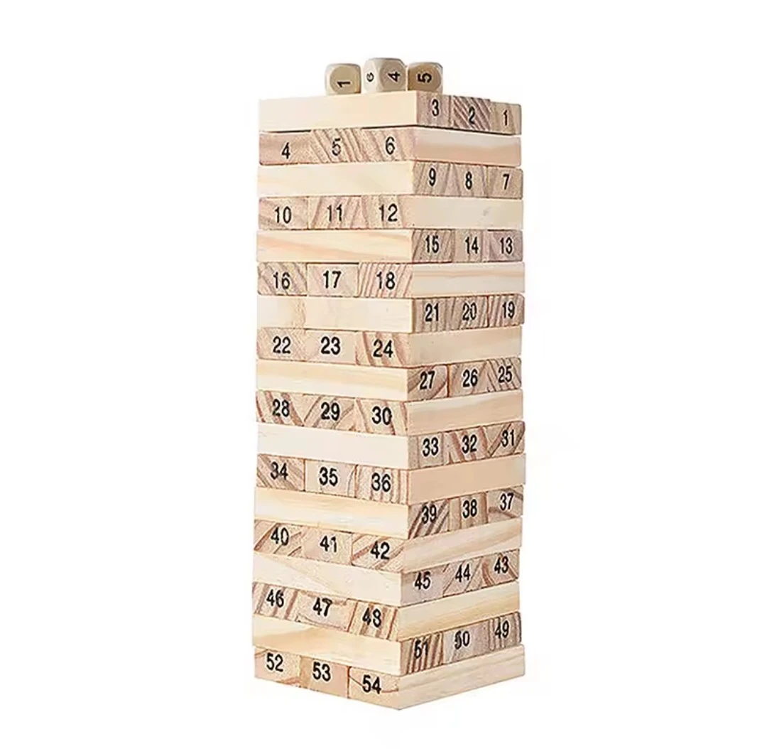 JENGA 54 Piece Wooden Tumbling Tower Game - photo 3