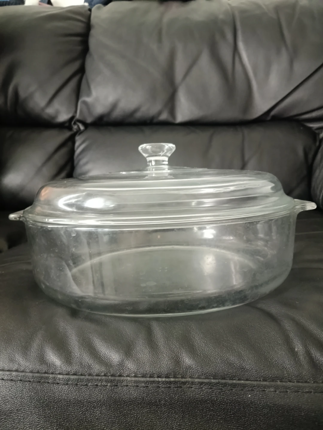 Clear Glass Casserole Dish with Lid