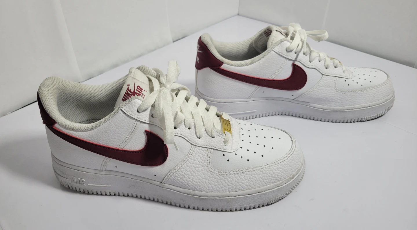 Nike Air Force 1 Low White Red Men's Shoes, size 9,5 (72) - photo 4
