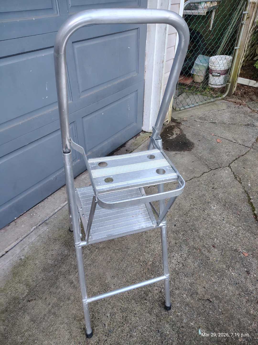 Aluminum Folding Step Painting Ladder with Tray - photo 3
