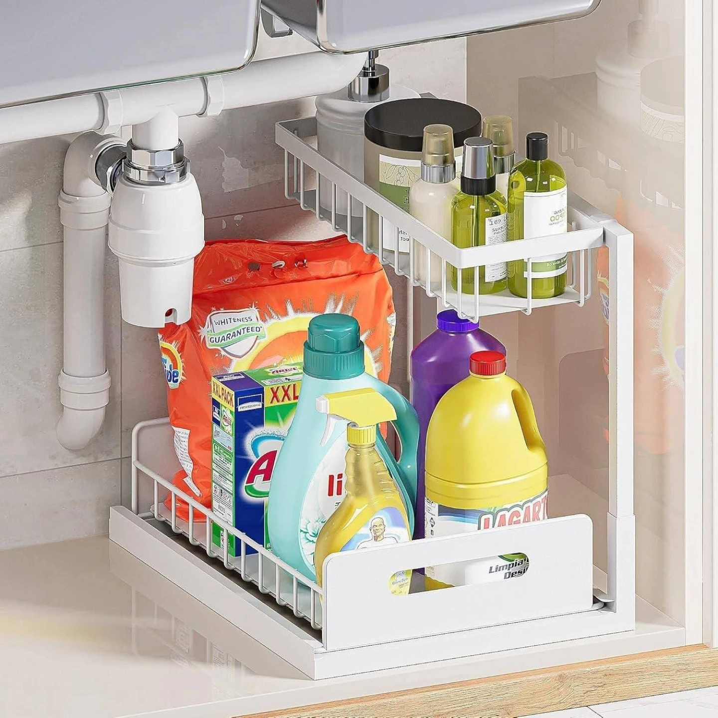 2-Tier Sliding Cabinet Organizer - photo 2