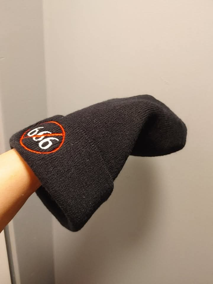 Black Beanie with "No 666" Logo - photo 4