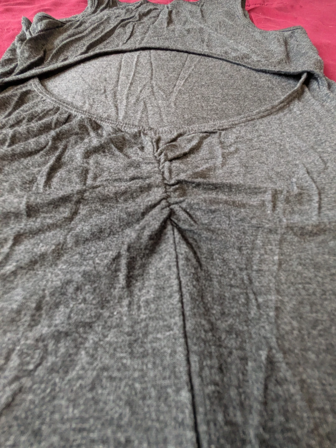 Grey Sleeveless Maxi Dress with Back Cutout - photo 3