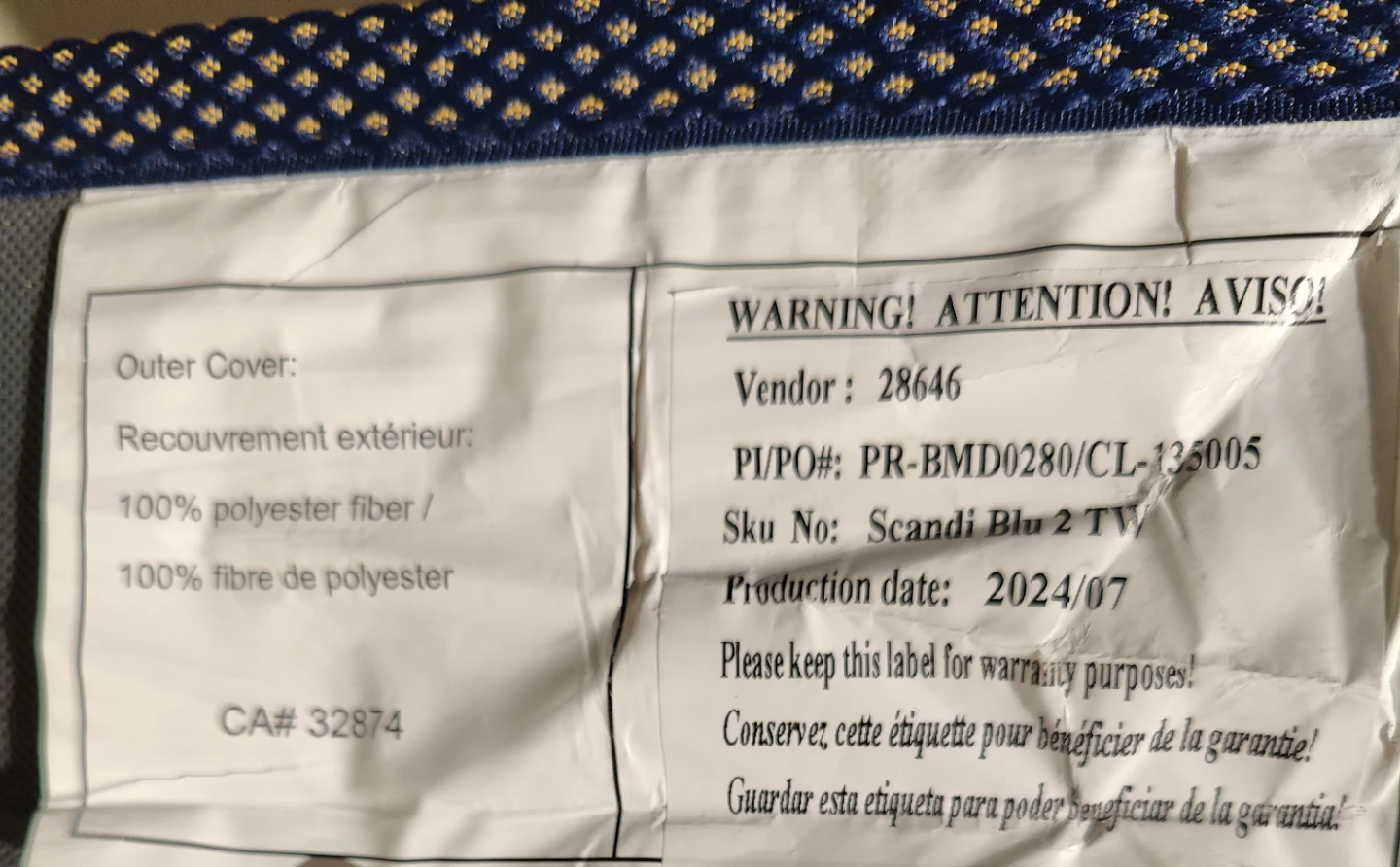 Twin Cooling Mattress – Like New – JYSK Scandi Blu - photo 3