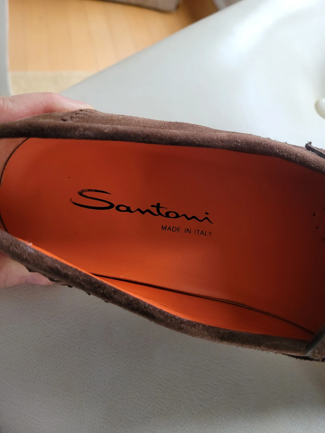 Santoni Brown Suede Loafers - Made in Italy - photo 4