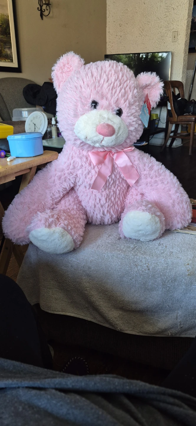 Kid Connection Pink Plush Teddy Bear with Bow - photo 5