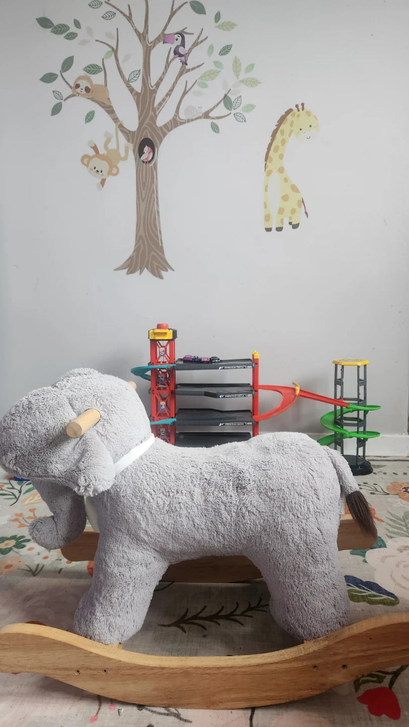 Pottery Barn Kids Elephant Plush Nursery Rocker - photo 3