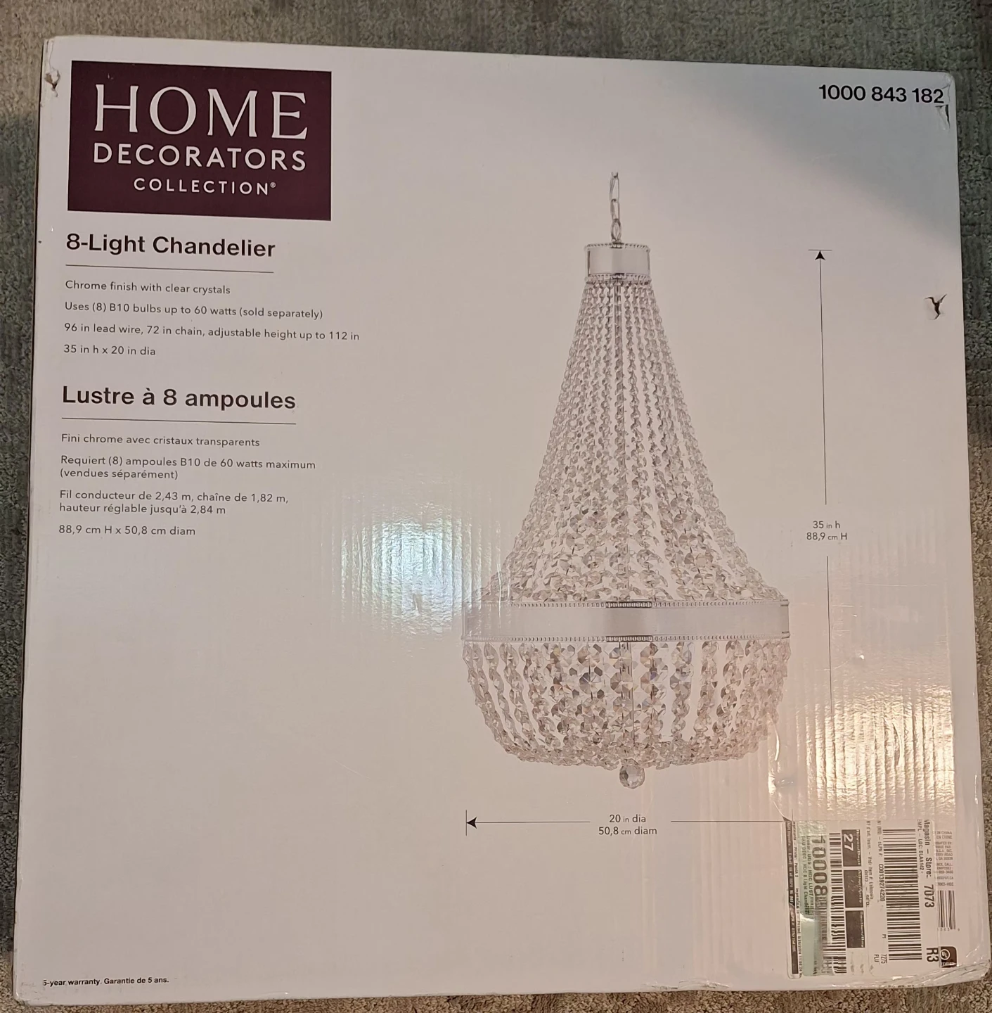 Home Decorators Collection 8-Light Chandelier - photo 4