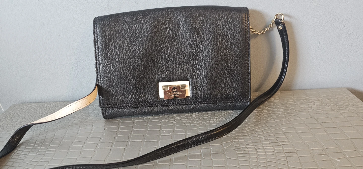 Kate Spade Black Leather Crossbody Bag