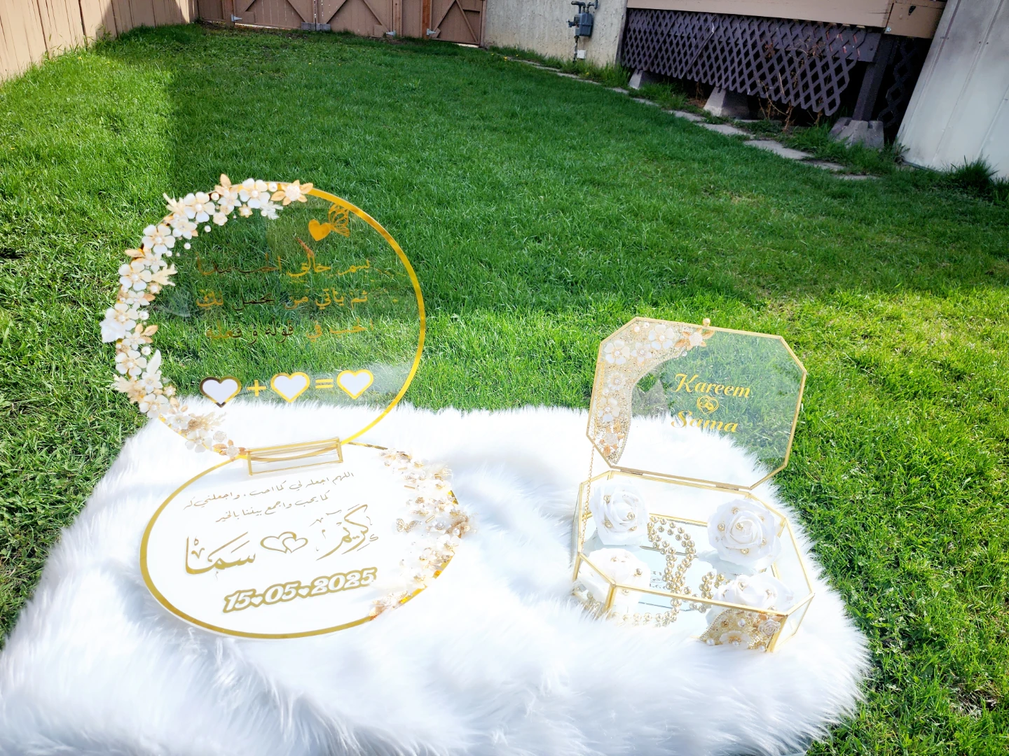 Customized Wedding engagement Ring Holder Tray - photo 4