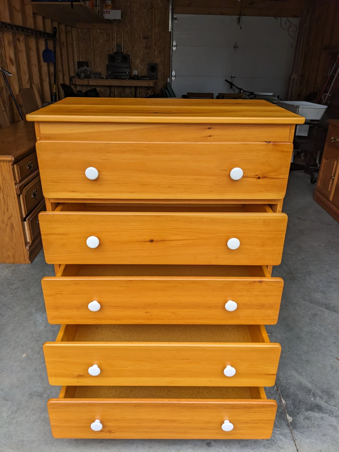 5 Drawer Tallboy Chest in Solid Pine - photo 2