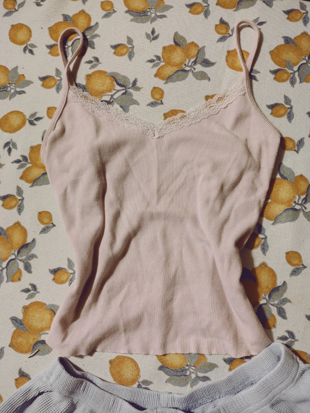 Harlow Lavender Waffle Knit Short and pink tank set - photo 3