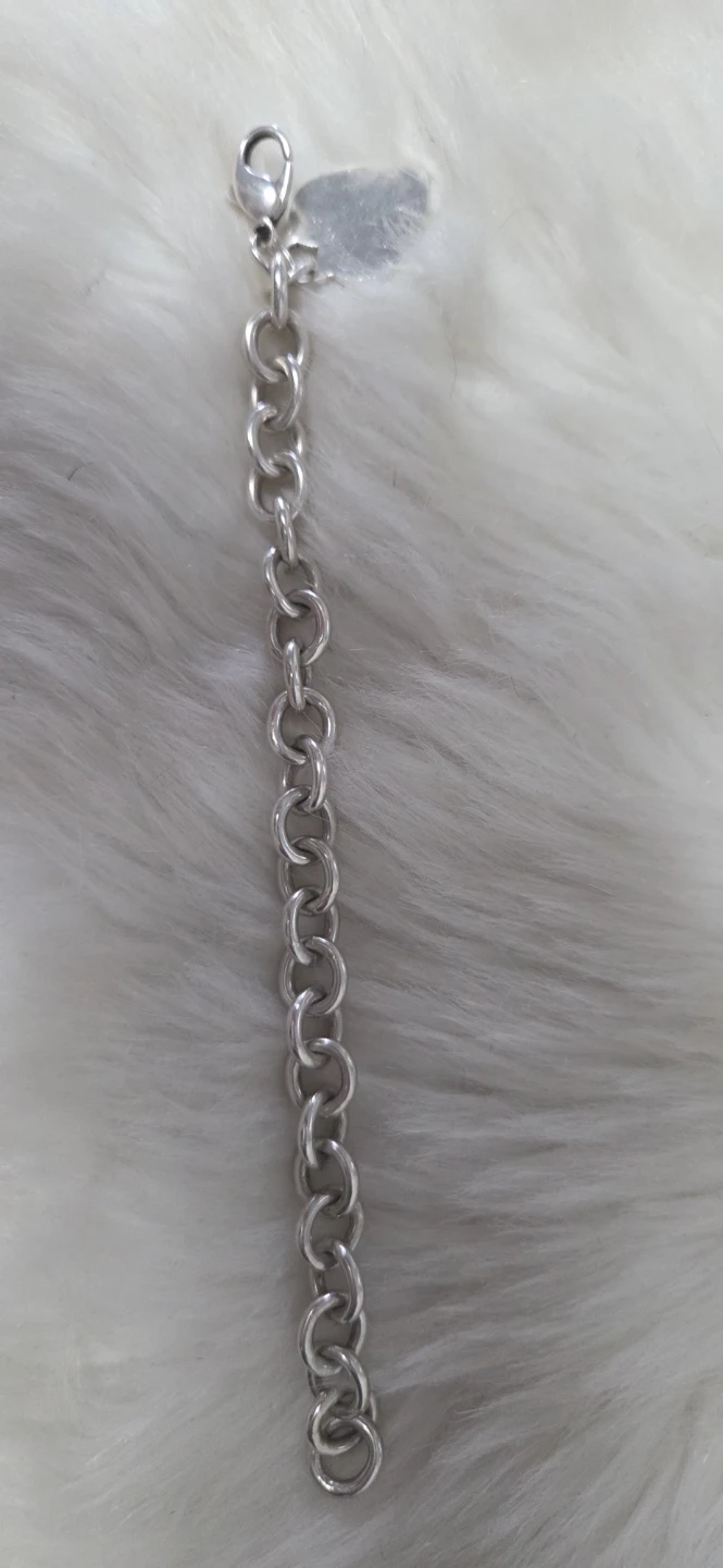 Tiffany & Co. Inspired  Sterling Silver Heart Tag Bracelet