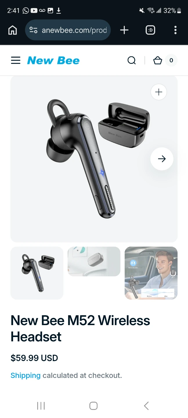 NEW/OPEN BOX NewBee M52 Bluetooth 5.1 Wireless Headset - photo 3