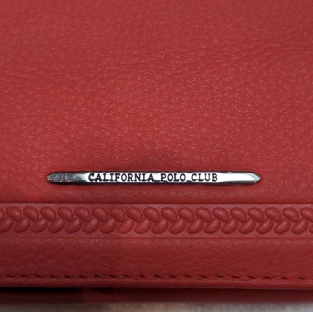 New California Polo Club Red Leather Wallet - photo 3