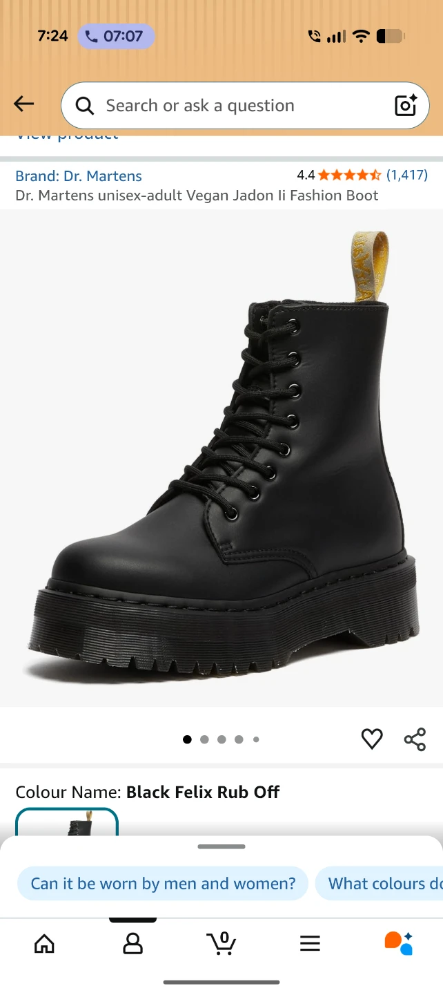 Dr. Martens Unisex-Adult Vegan Jadon II Fashion Boots - photo 3