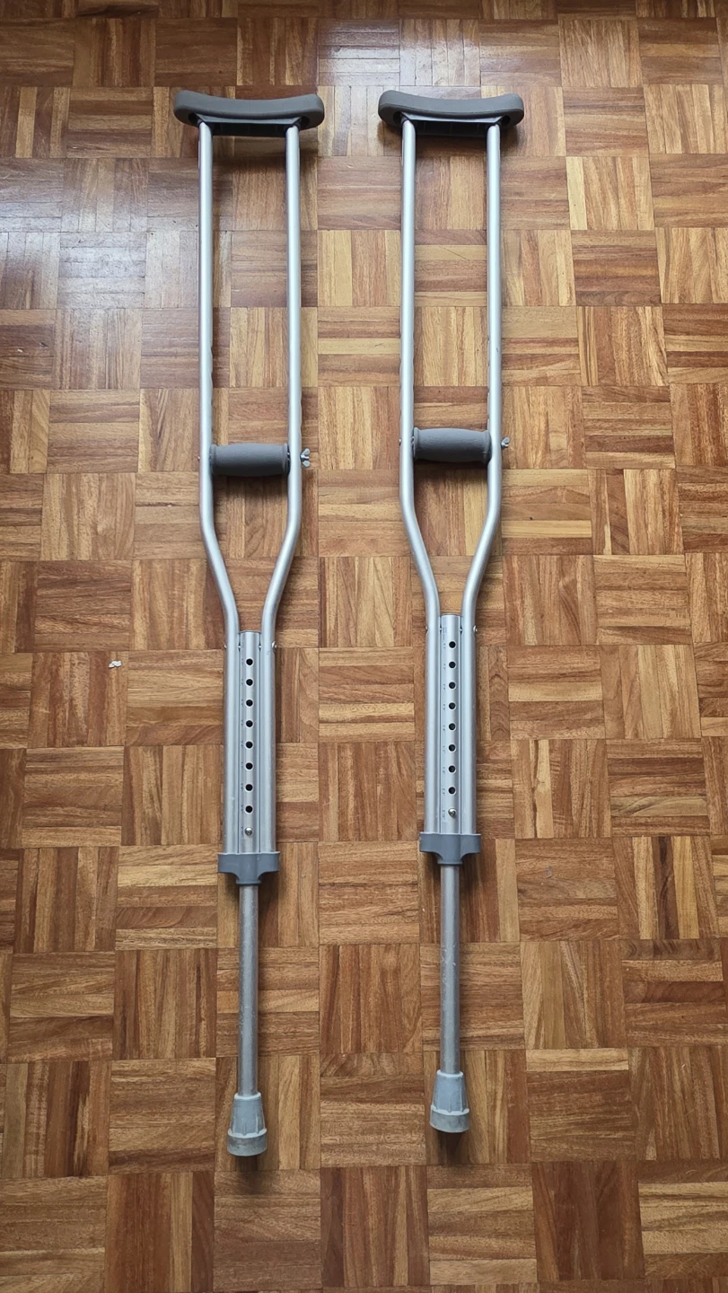 Pair of Adjustable Crutches (Lightly Used)