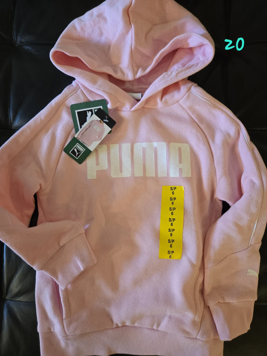 Puma Pink Hoodie Size 6