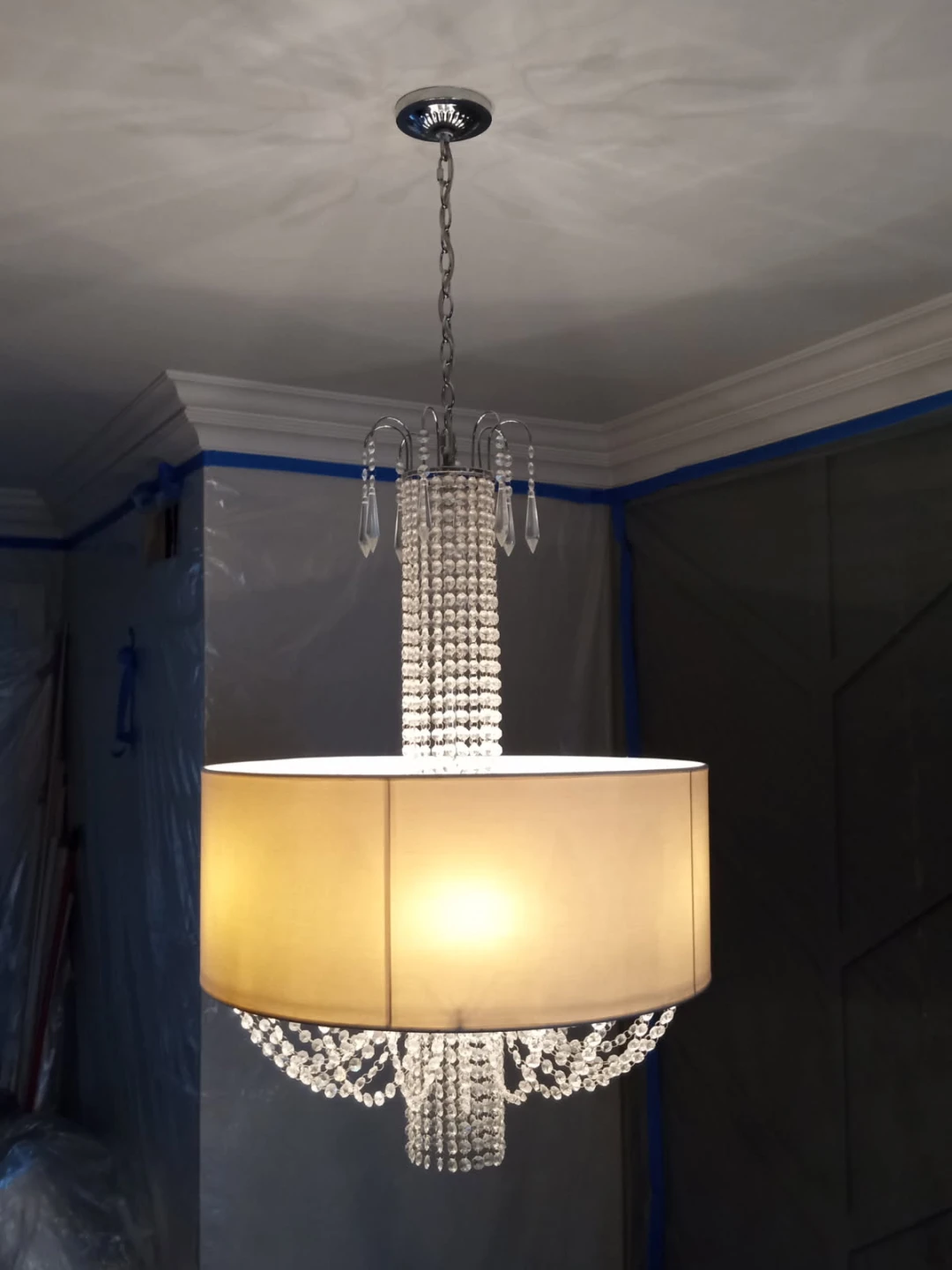 Crystal Drum Shade Chandelier - photo 2