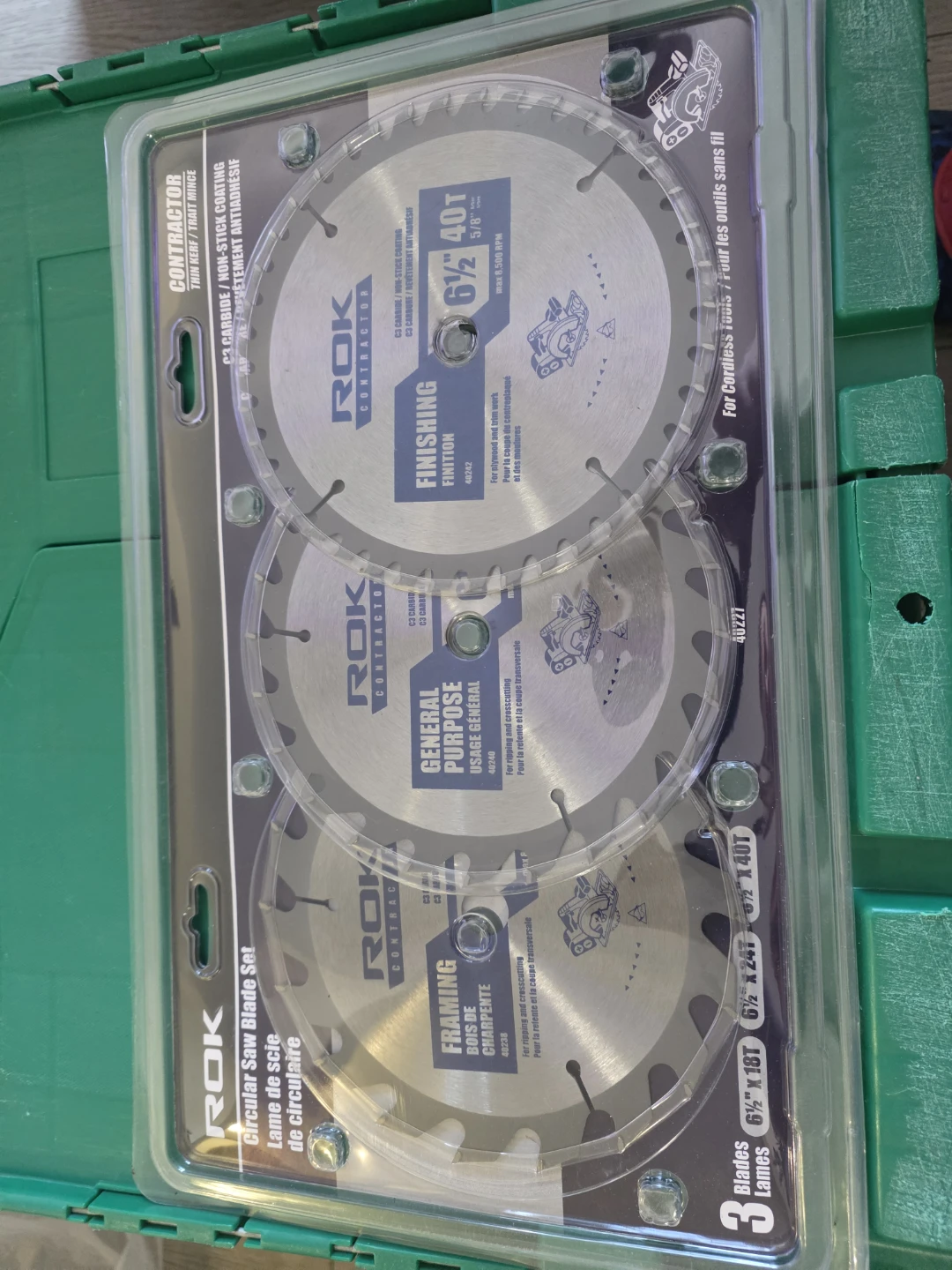 ROK Contractor Circular Saw Blade Set - 3 Blades