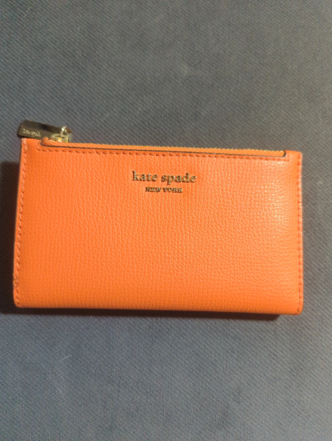 Kate Spade Orange Leather Bifold Wallet