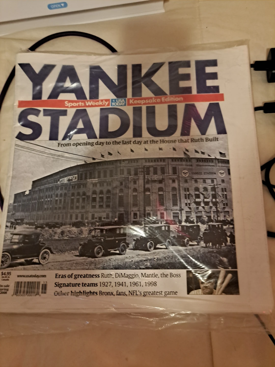 USA Today Yankee Stadium Keepsake Edition Sports Weekly