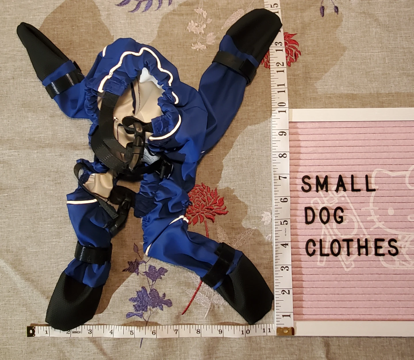 Blue Dog Rain/Snow suit with Boots - S - photo 2