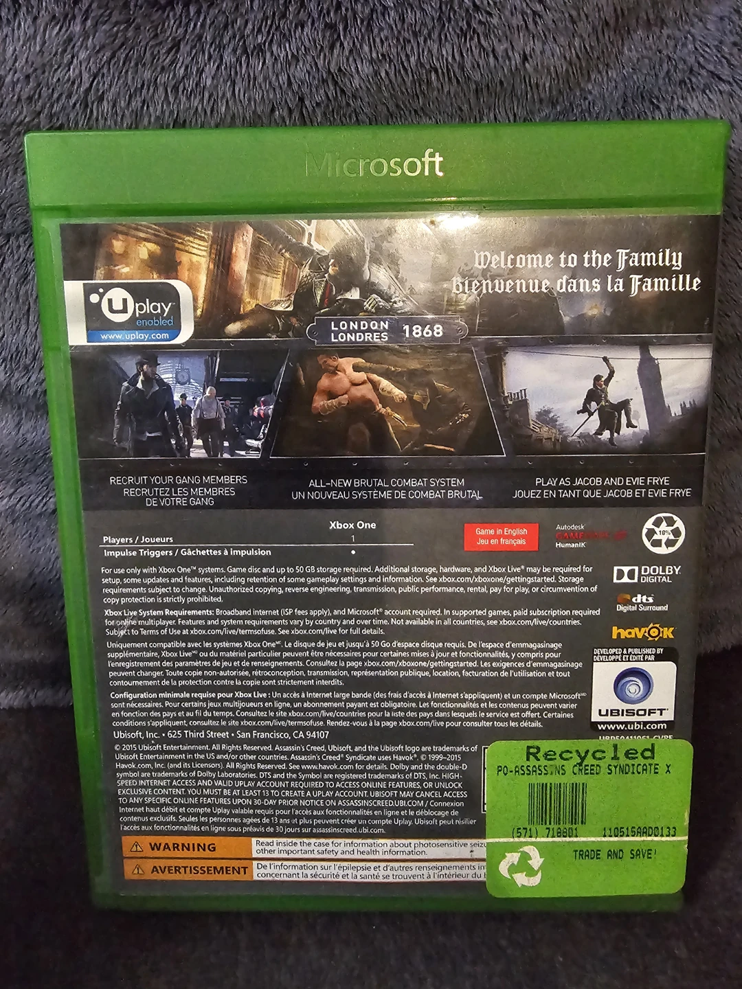 Xbox One Assassin's Creed Syndicate Game - photo 2