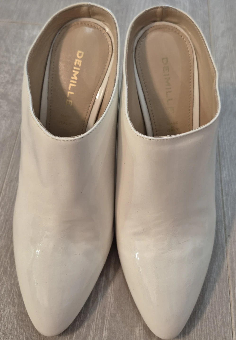 DeMille Patent Leather Mules