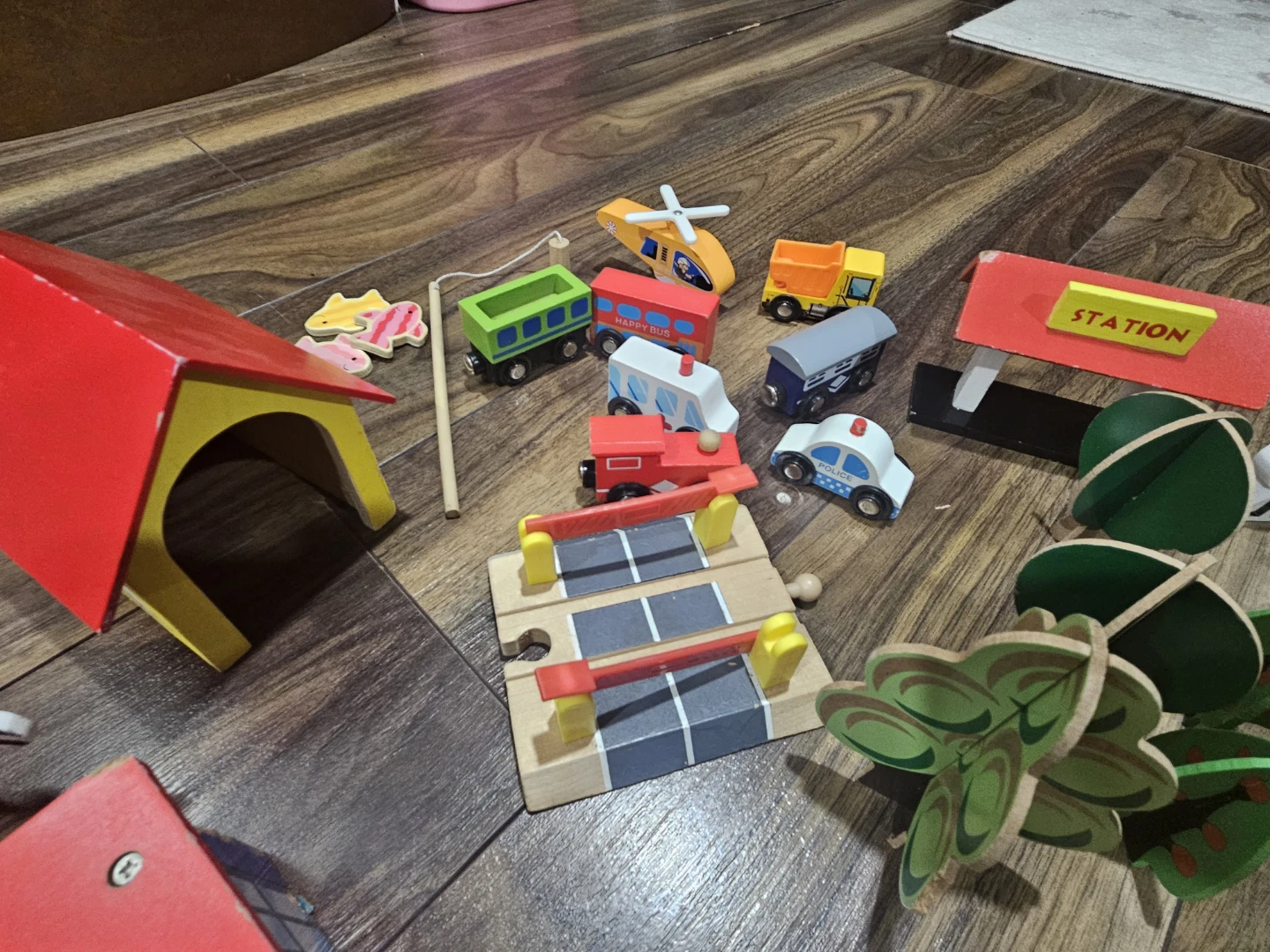 Wooden Train Set with Accessories - photo 3