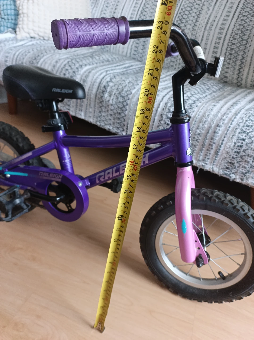 Raleigh Purple Kids Bicycle "12 - photo 3