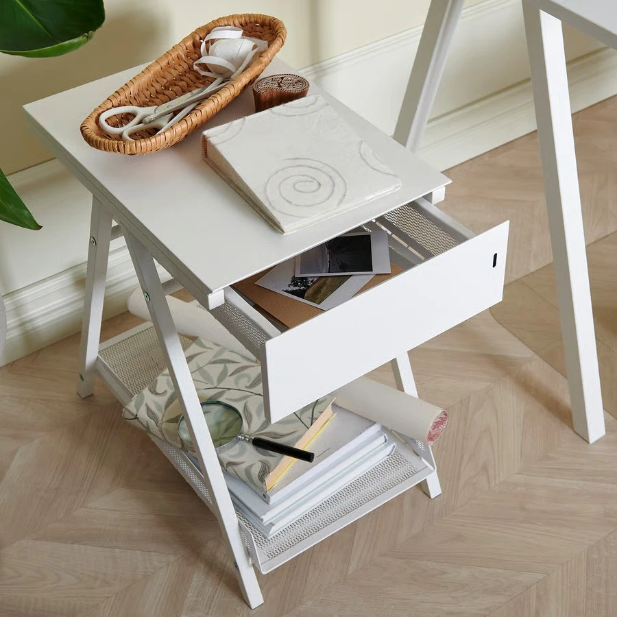 FREE White Side Table with Drawer