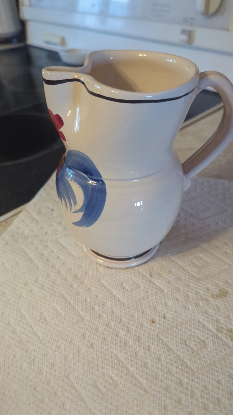 Ceramic Creamer Pitcher with Rooster Design - photo 2