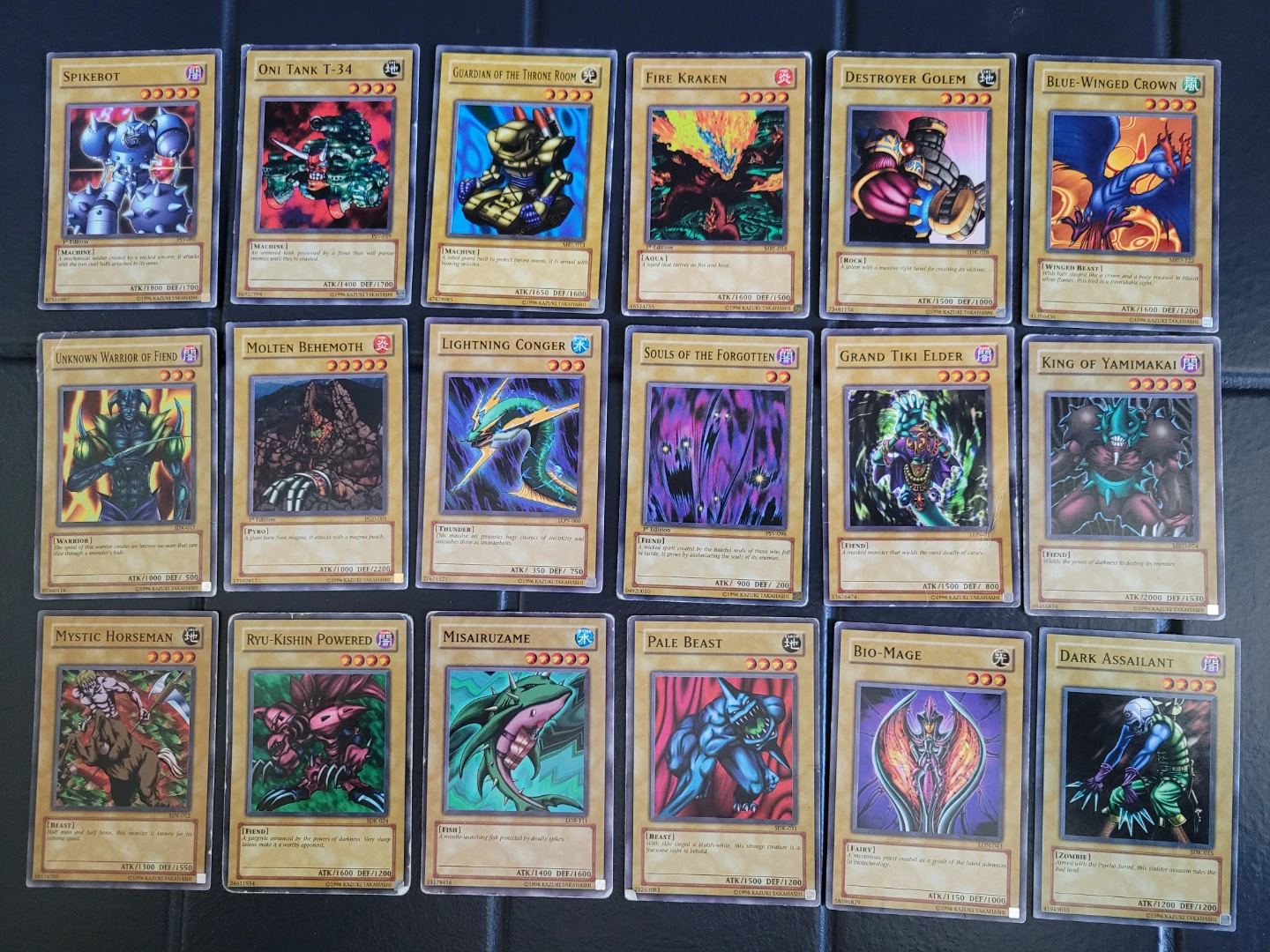 Vintage Yu-Gi-Oh Card Lot – 1st Edition Cards Included(4)