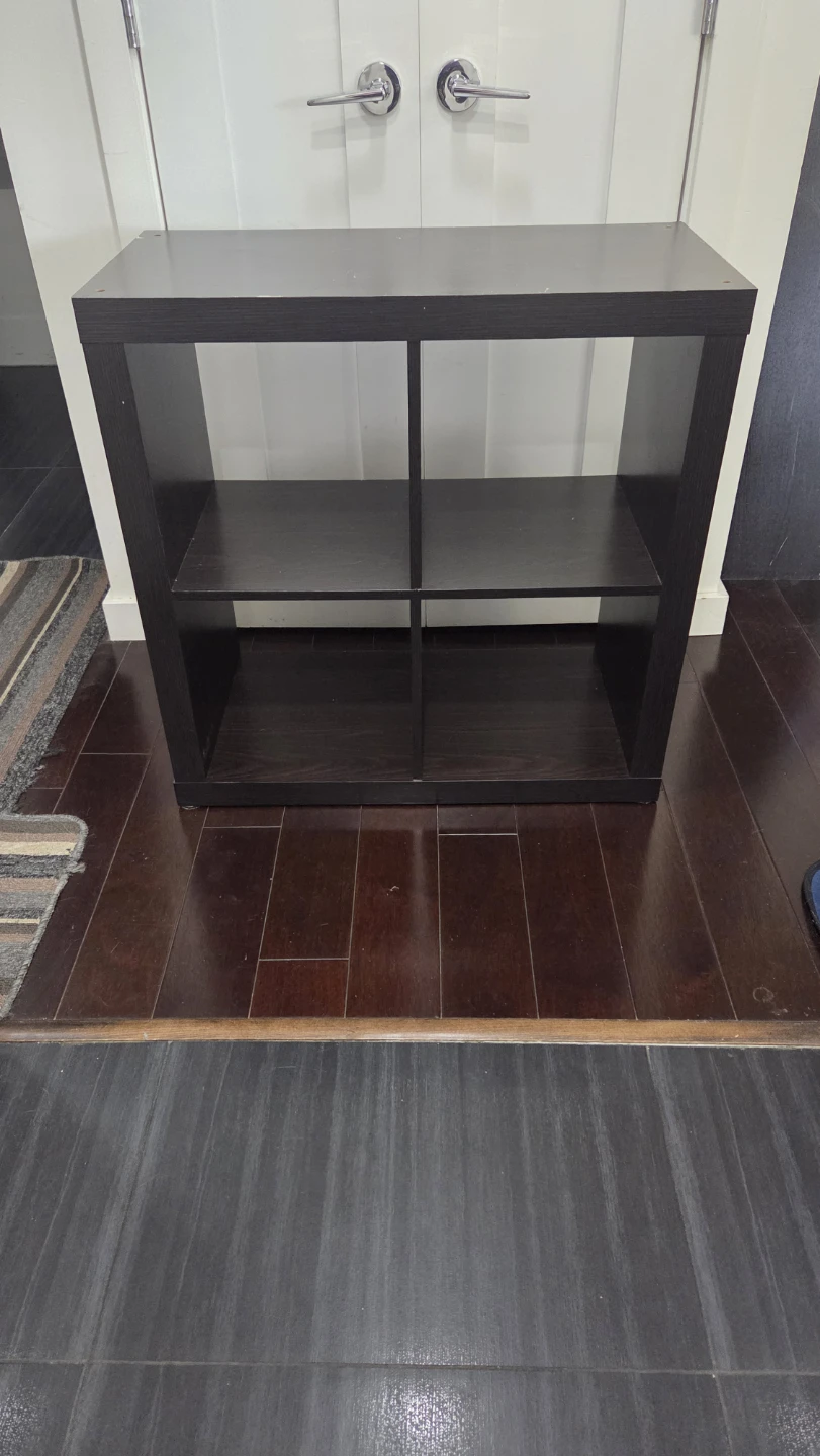 IKEA Kallax Dark Brown 4-Cube Storage Shelf Unit