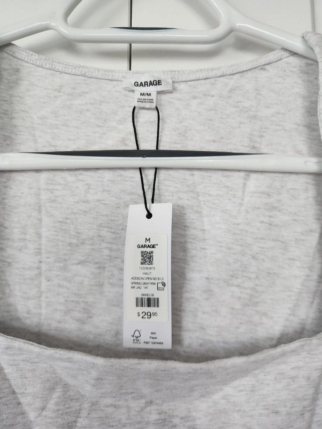 Garage Long Sleeve Square Neck Top - photo 2
