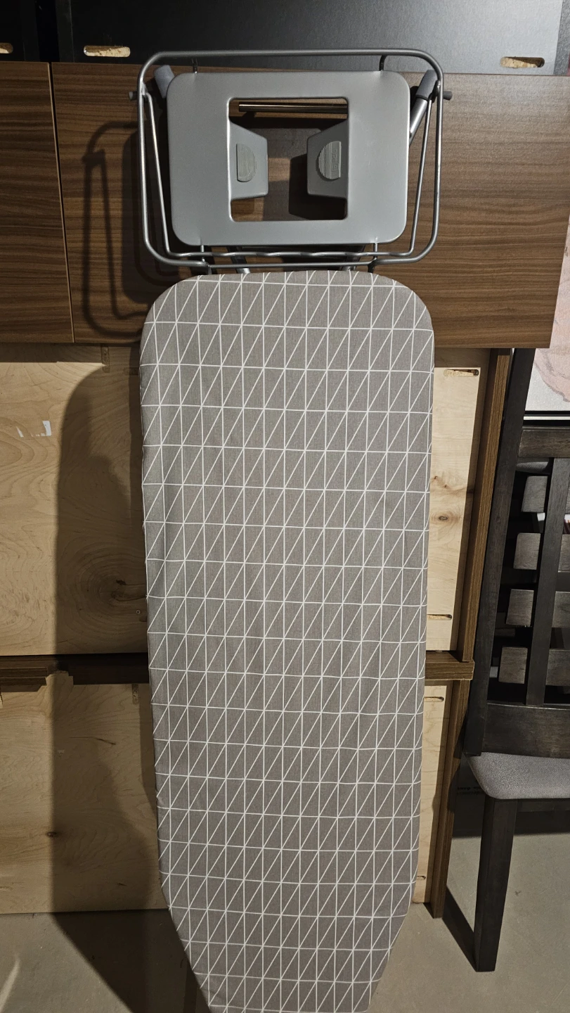 Adjustable Ironing Board with Geometric Pattern Cover