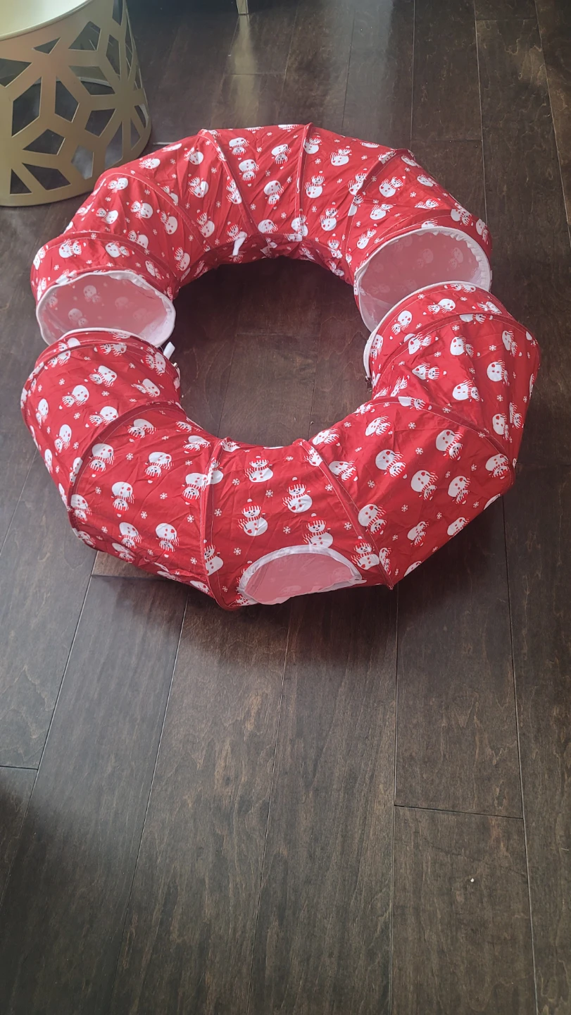 Cat Tunnel Bed ,Cat Toy Circle Tunnel, Foldable Kitty Tube ... - photo 4