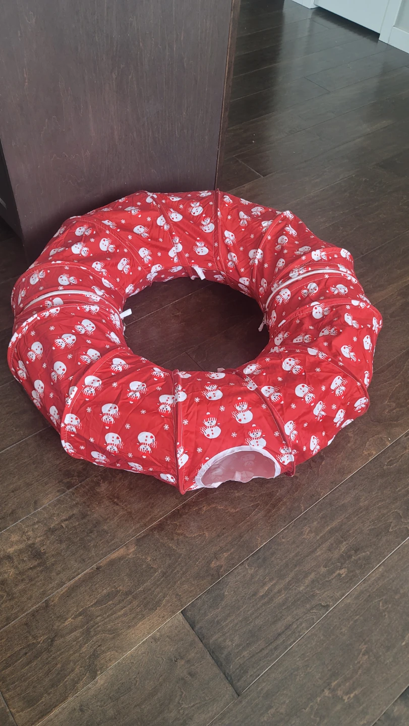 Cat Tunnel Bed ,Cat Toy Circle Tunnel, Foldable Kitty Tube ... - photo 5